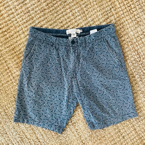 H&M Other - H&M 31 Navy Blue Pink Print Shorts